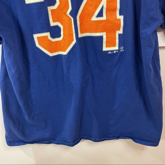 Majestic Tee Shirt Noah Syndergaard Thor #34 New York Mets Size XL - Picture 7 of 10